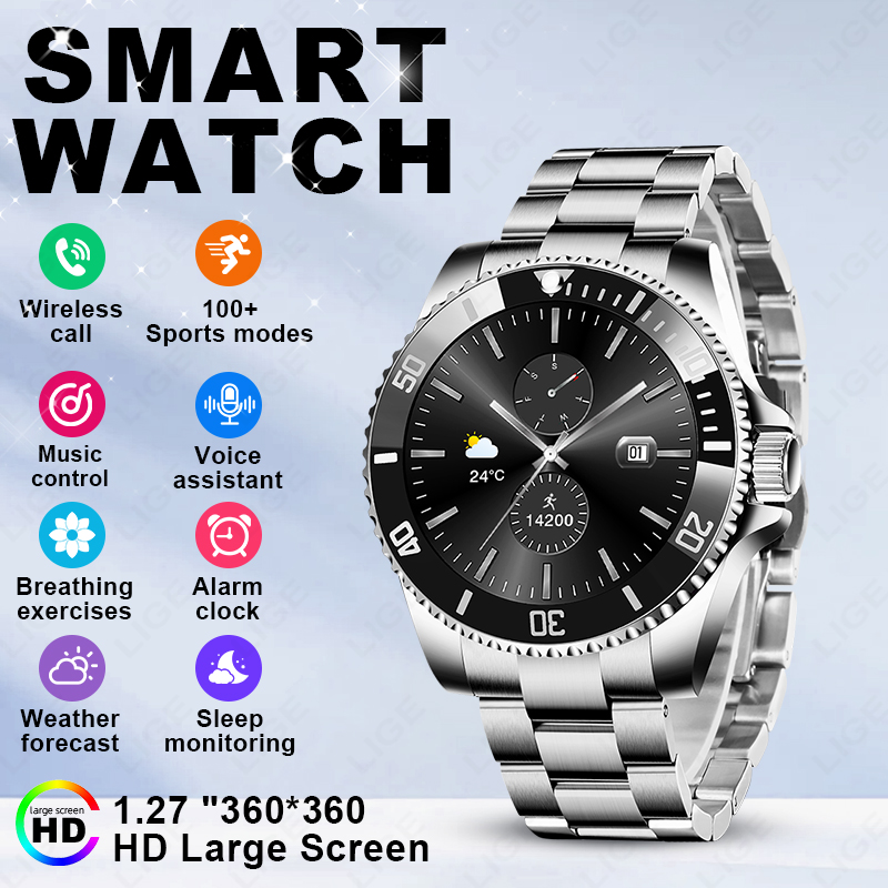 Luxury Watch On Wrist - LIGE 2026 Smart Watch 1.27