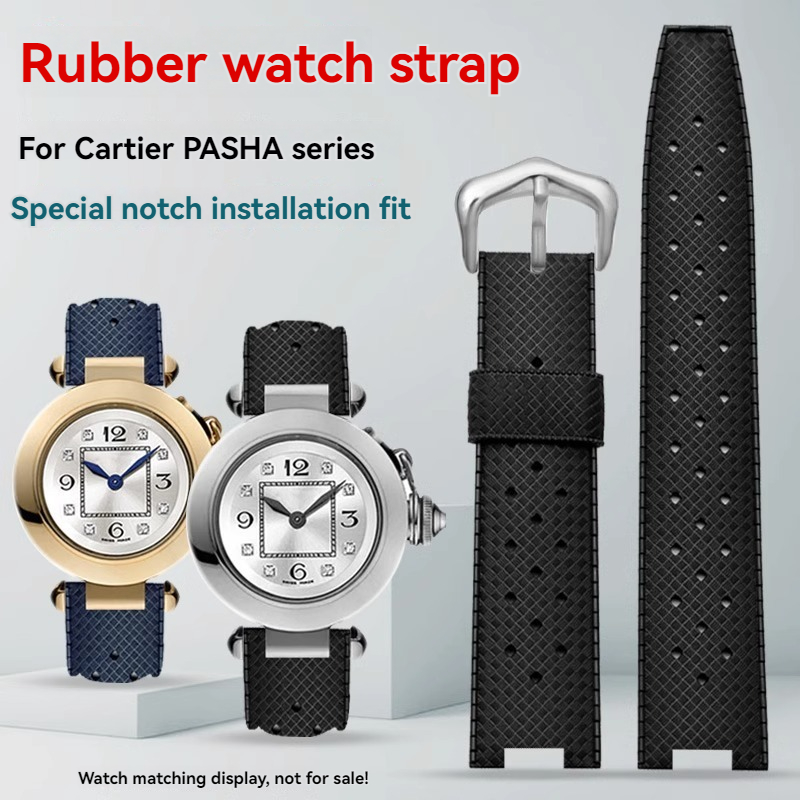 Luxury Watch Leather Strap - Rubber Men's Watch Strap for Cartier