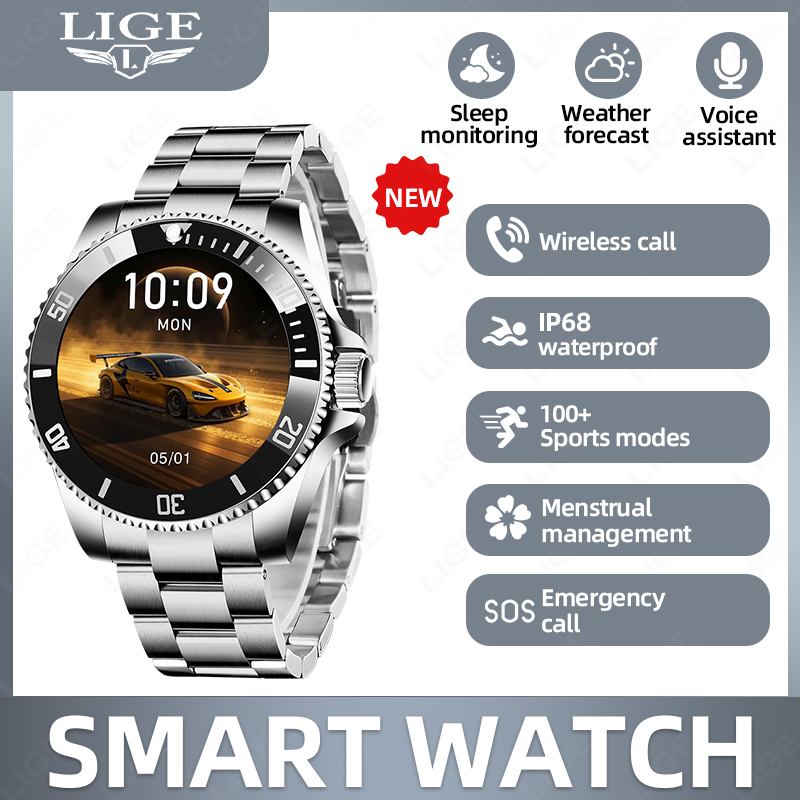 Luxury Watch On Wrist - LIGE Business Smart Watch Men Luxury