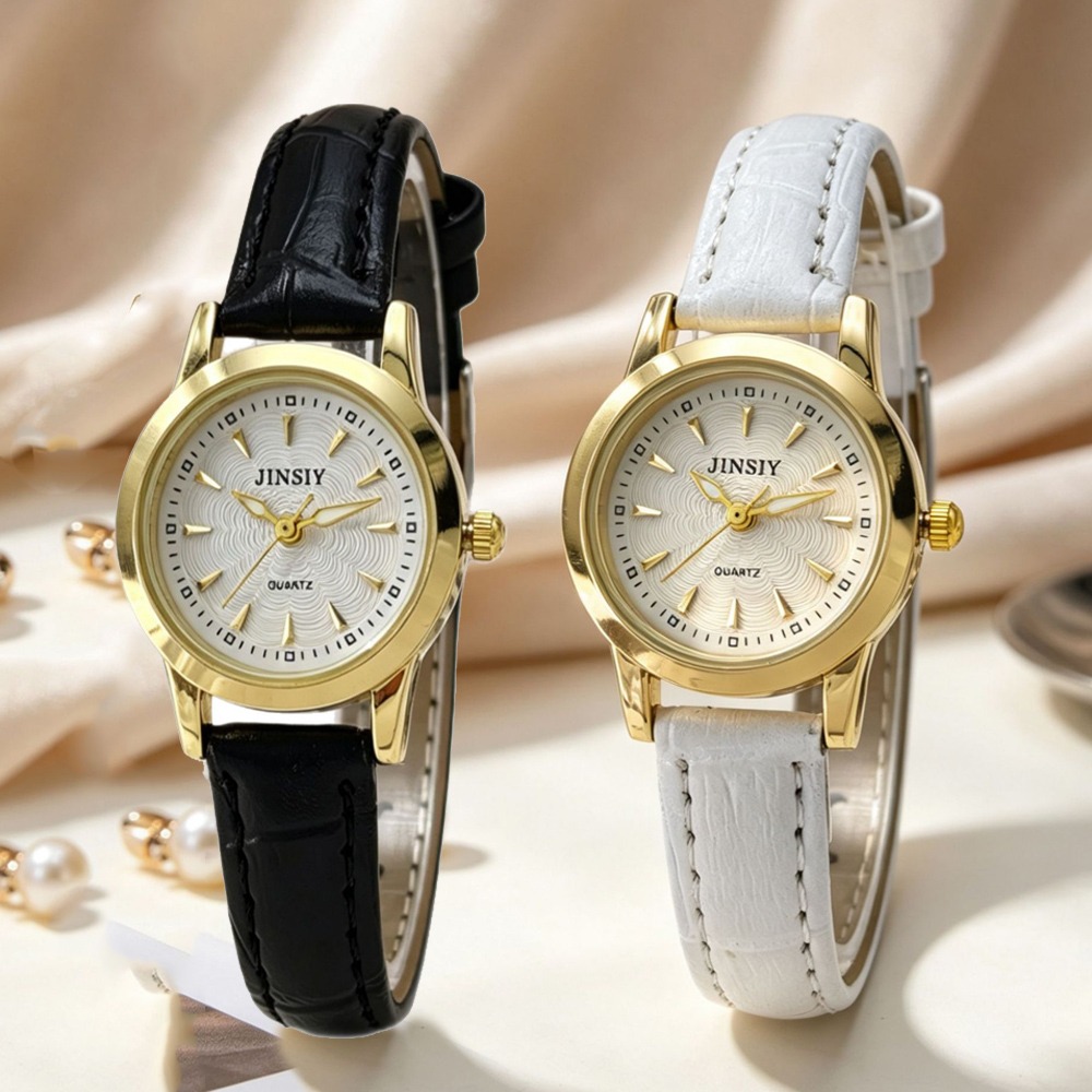 Luxury Watch With Leather Strap - Fashion Leather Strap Quartz Watch Luxury
