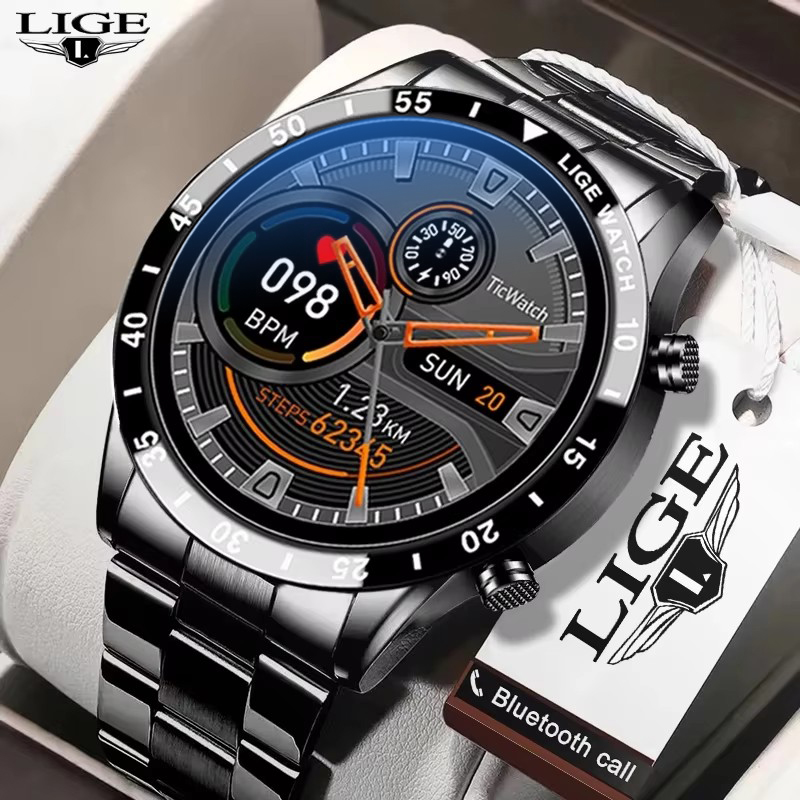 Luxury Watch On Wrist - Luxury Steel Smart Watch Men Sports