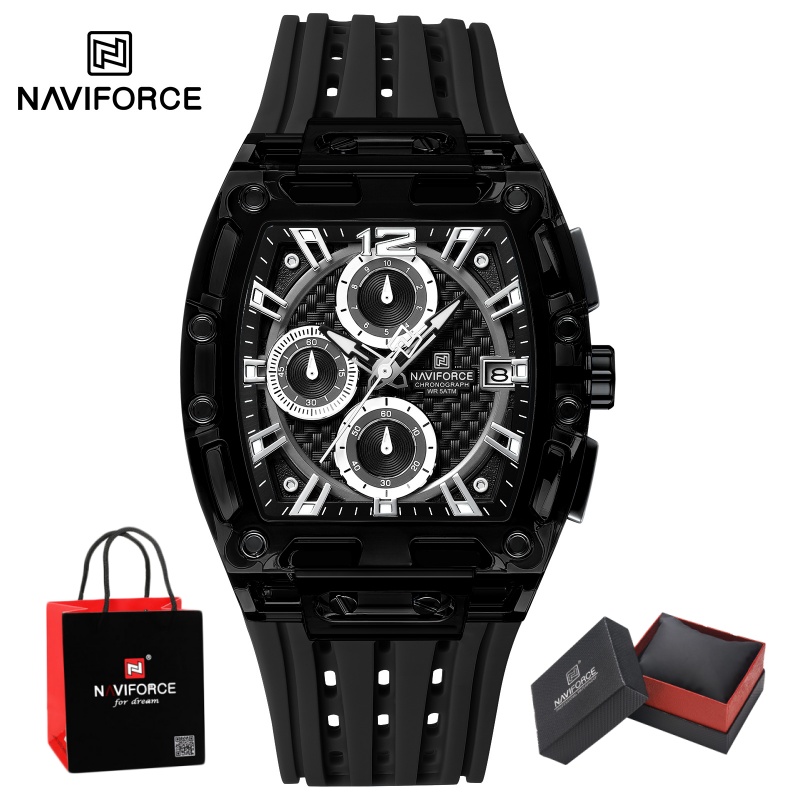 Luxury Watch Straps - NAVIFORCE Man's Watch 5ATM Waterproof Quartz