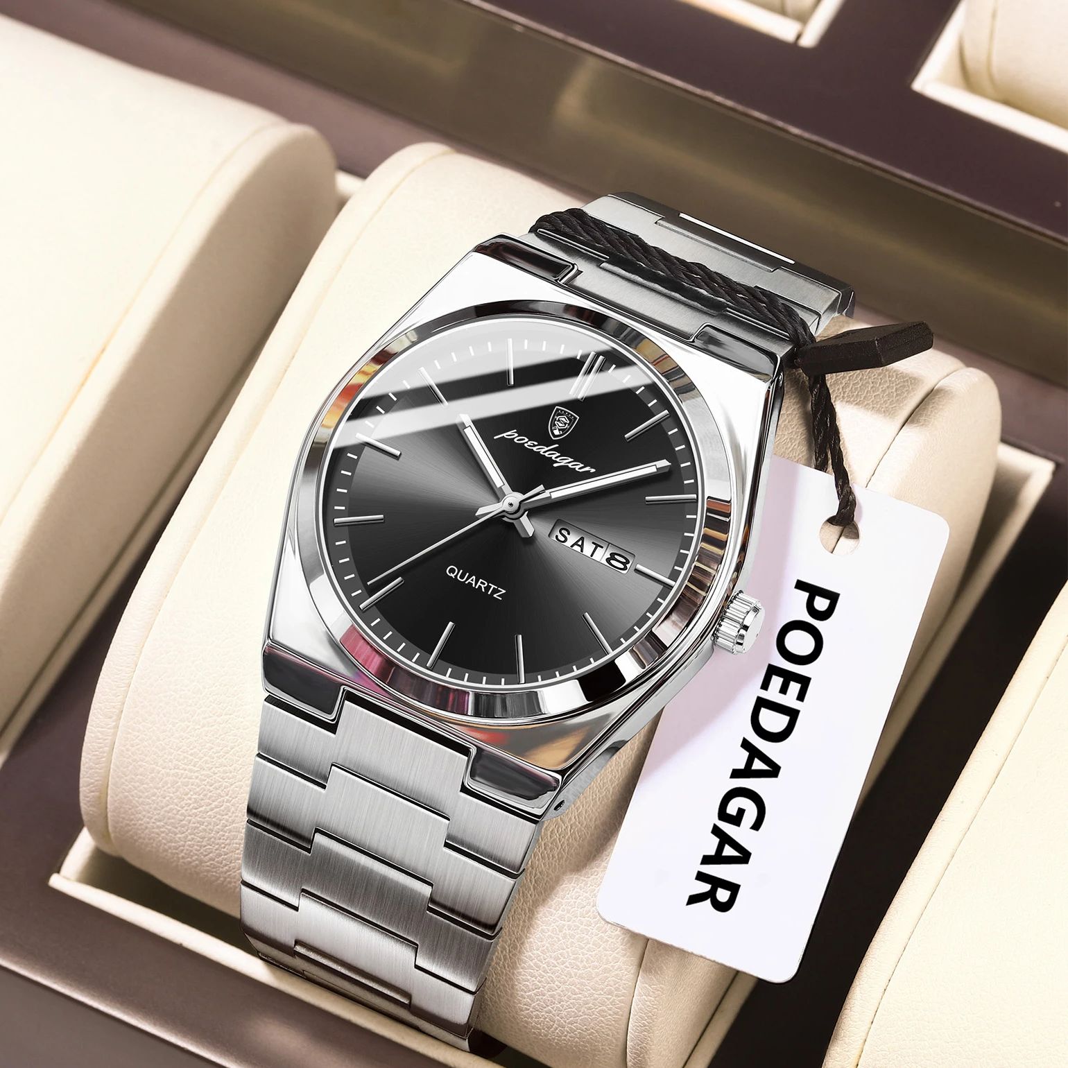 Luxury Watch Cartier - POEDAGAR Luxury Men's Quartz Wristwatch Waterproof
