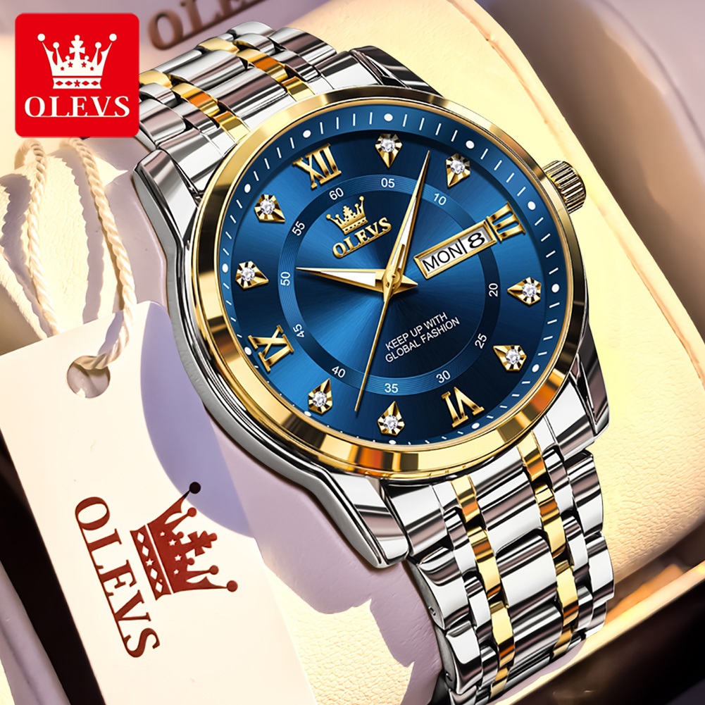 Luxury Watch Men - OLEVS Brand Fashion men's watches stainless