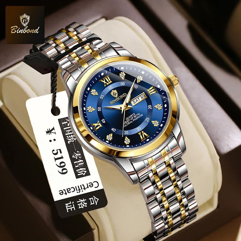 Luxury Watch Index - BINBOND B7169 Top Brand Luxury Fashion