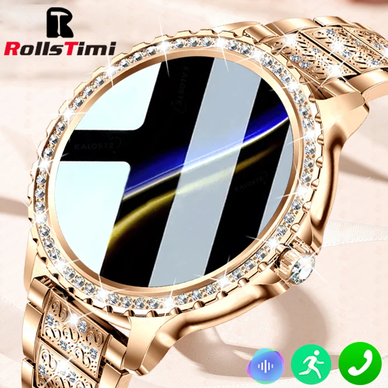 Luxury Watch On Wrist - Fashion Luxury Gold Women Smart Watch