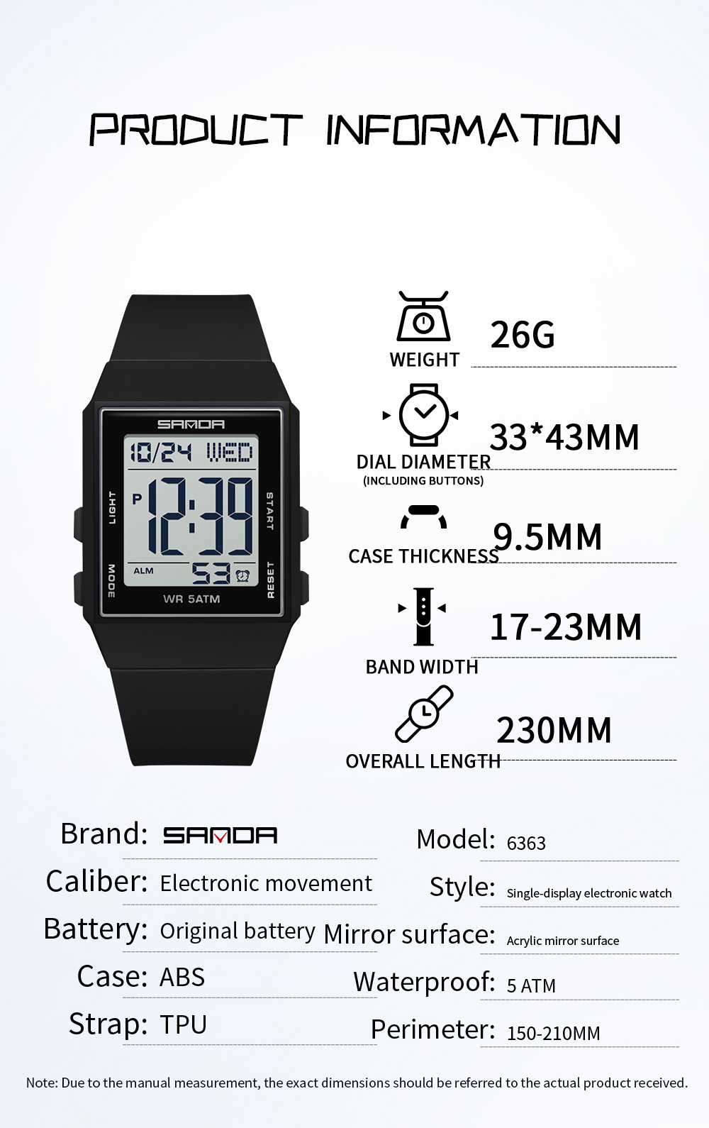 SANDA Student Casual Digital W - Luxury Watch Shop recension och pris