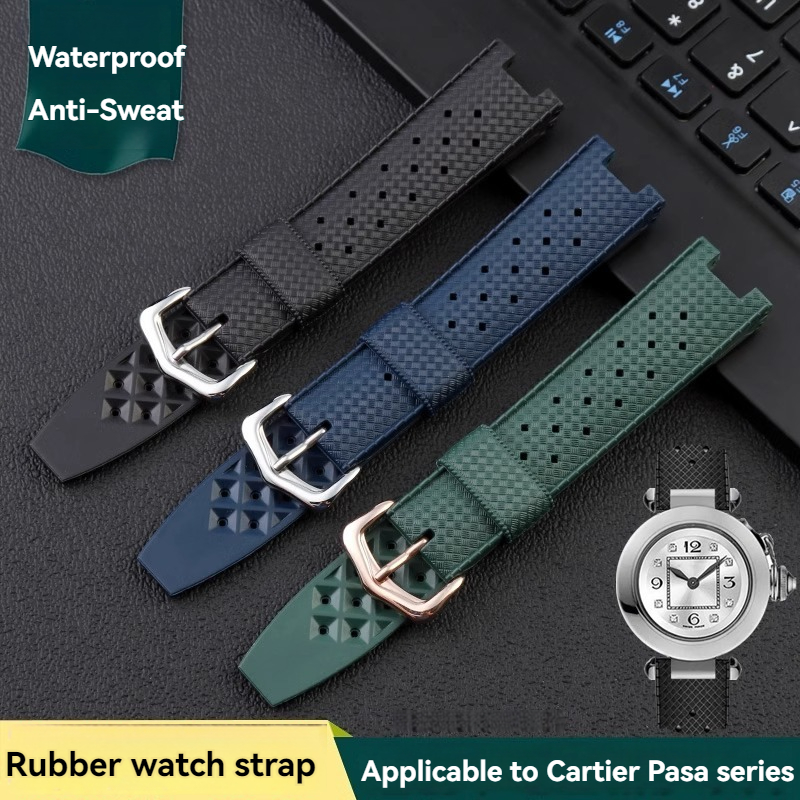 Rubber Men's Watch Strap for C - Luxury Watch Leather Strap recension och pris