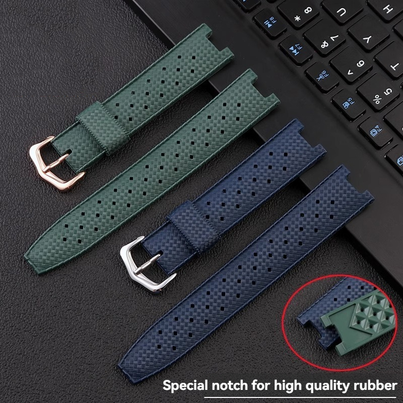 Rubber Men's Watch Strap for C - Luxury Watch Leather Strap recension och pris