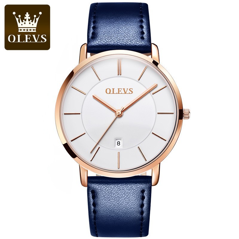 OLEVS Fashion Ultra Thin Women - Luxury Watch With Leather Strap recension och pris