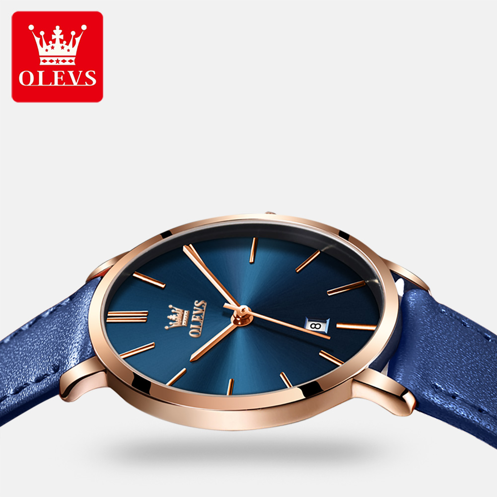 OLEVS Fashion Ultra Thin Women - Luxury Watch With Leather Strap recension och pris