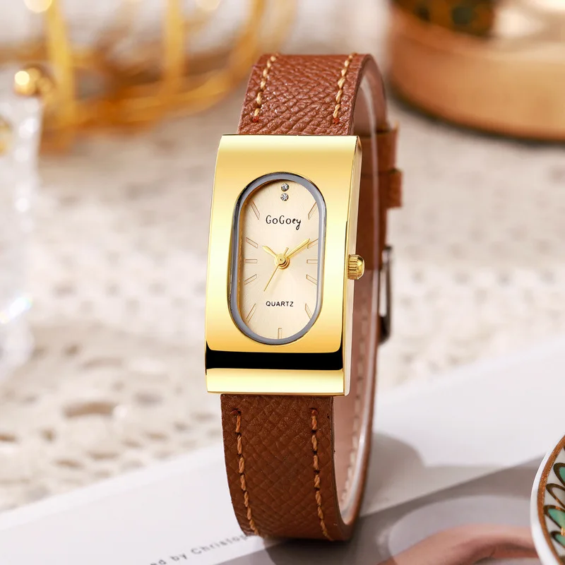 Luxury Ladies Brand Women Watc - Luxury Watch With Leather Strap recension och pris