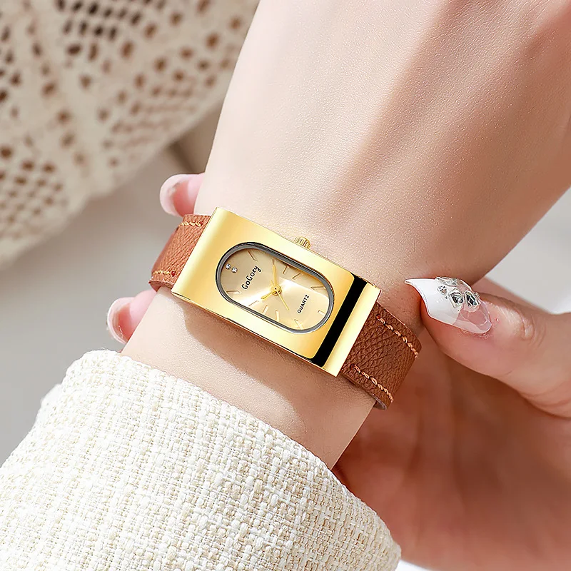 Luxury Ladies Brand Women Watc - Luxury Watch With Leather Strap recension och pris