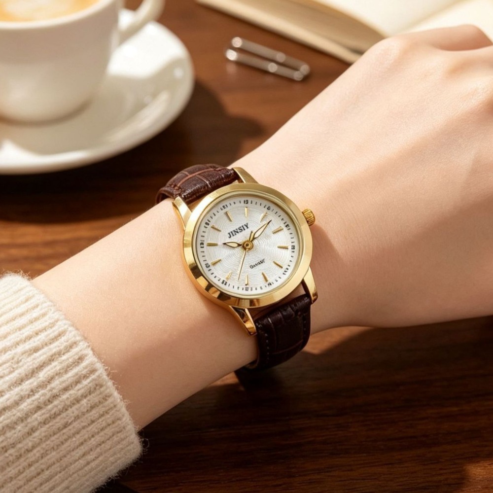 Fashion Leather Strap Quartz W - Luxury Watch With Leather Strap recension och pris