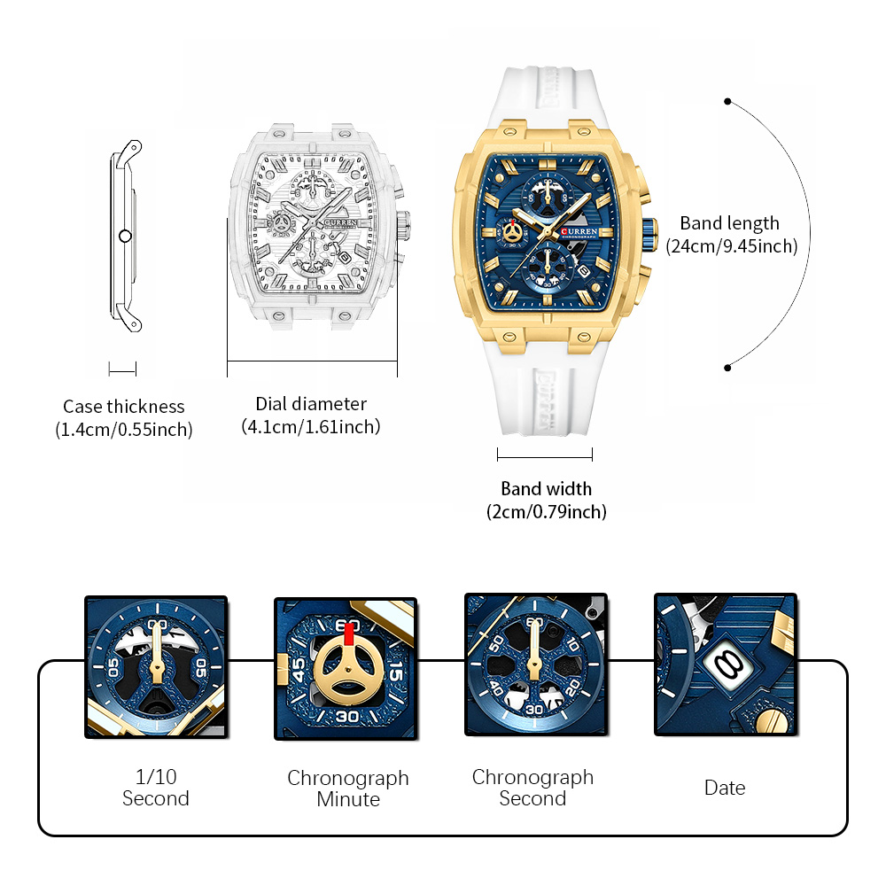 CURREN Luxury Vintage Watch fo - Luxury Watch Men recension och pris