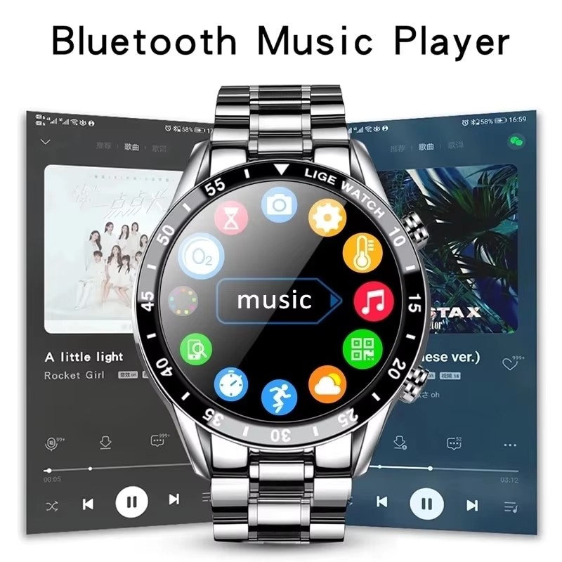 LIGE New Bluetooth Call Smart  - Luxury Watch On Wrist recension och pris