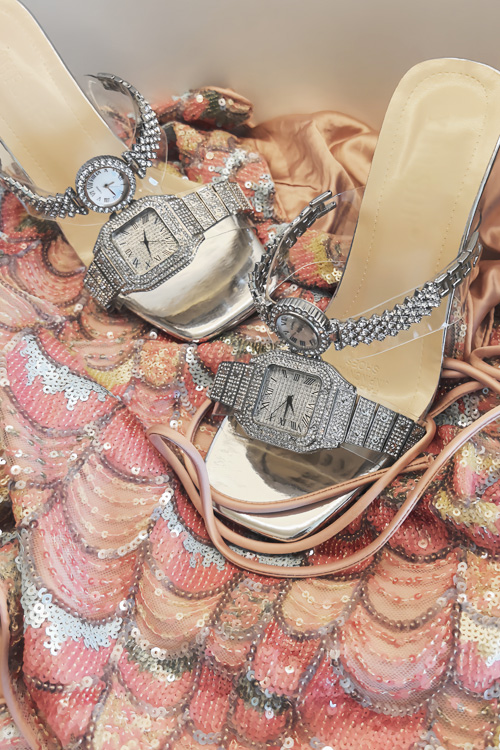 Original design Crystal watch  - Luxury Watch With Leather Strap recension och pris