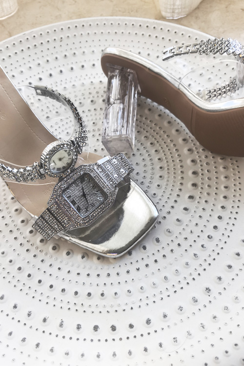 Original design Crystal watch  - Luxury Watch With Leather Strap recension och pris