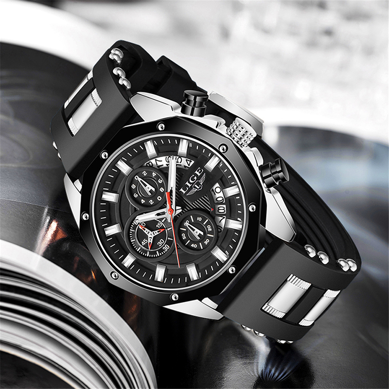 LIGE Fashion Outdoor Quartz Ma - Luxury Watch Straps recension och pris