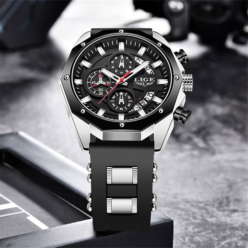 LIGE Fashion Outdoor Quartz Ma - Luxury Watch Straps recension och pris