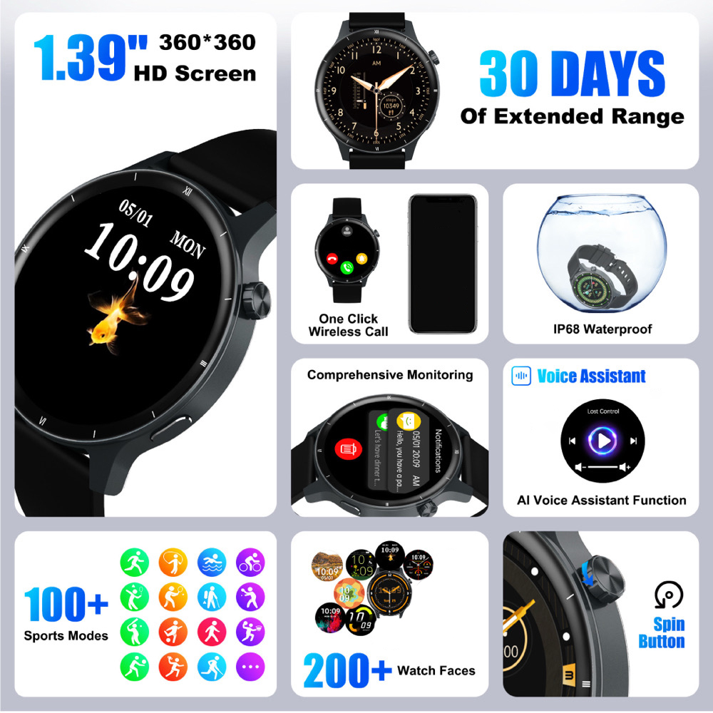 Clock Luxury Smart Watches Spo - Luxury Watch On Wrist recension och pris