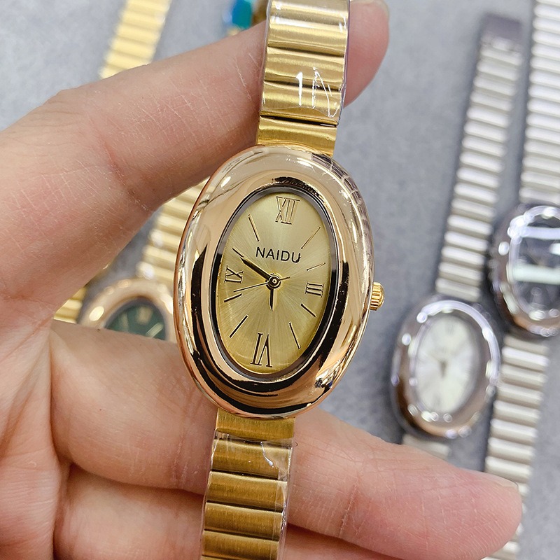 Luxury Brand Gold Oval Women Q - Luxury Watch Index recension och pris