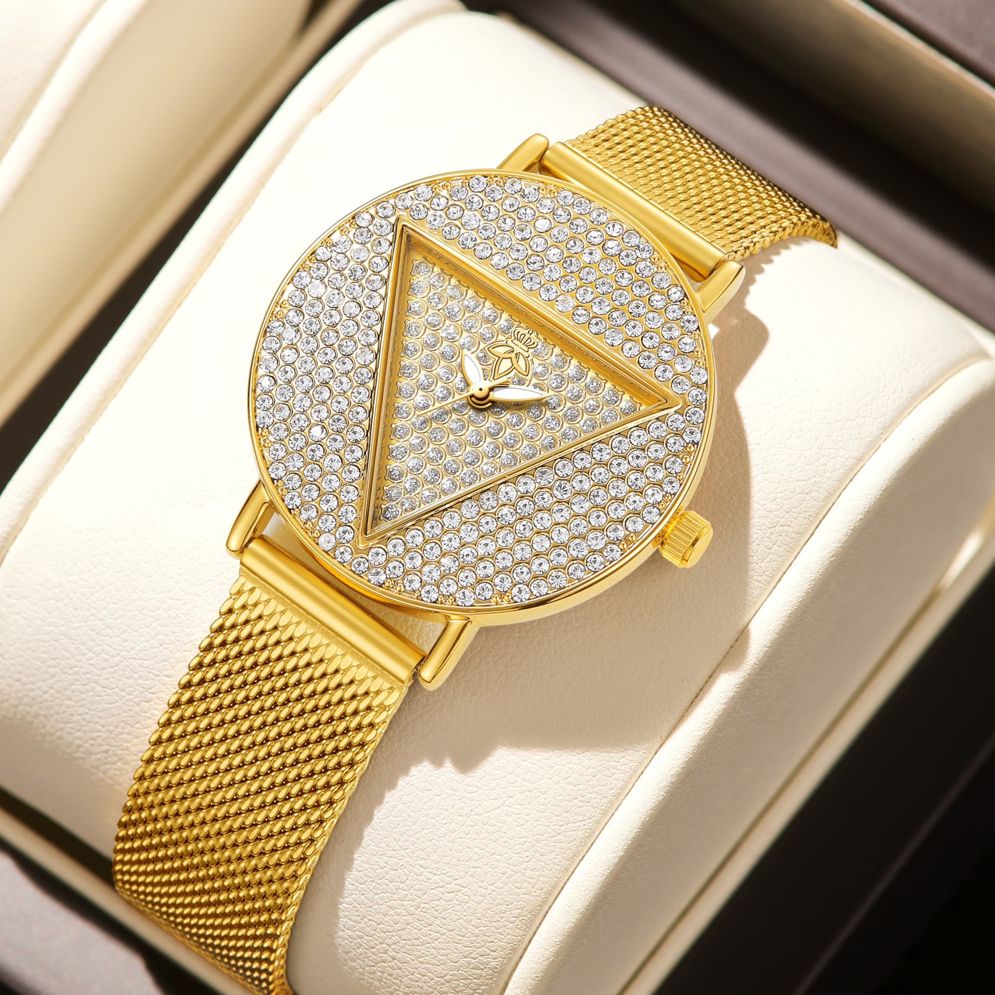 YaLaLuSi Luxury Gold Ladies Wr - Watch Triangle Luxury recension och pris