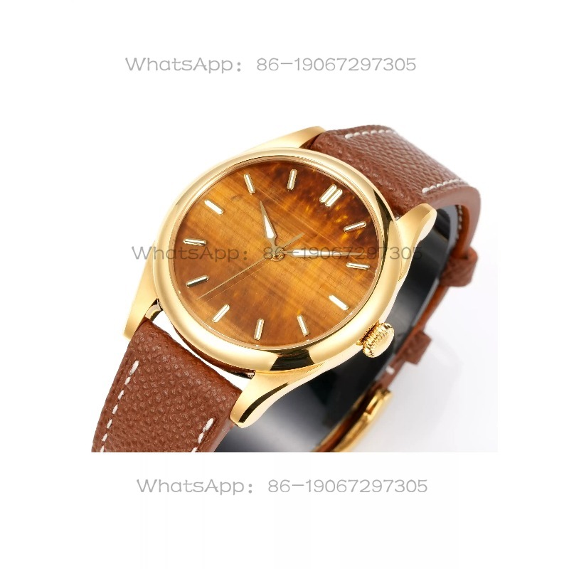 Natural gemstone dial, leather - Luxury Watch Leather Strap recension och pris
