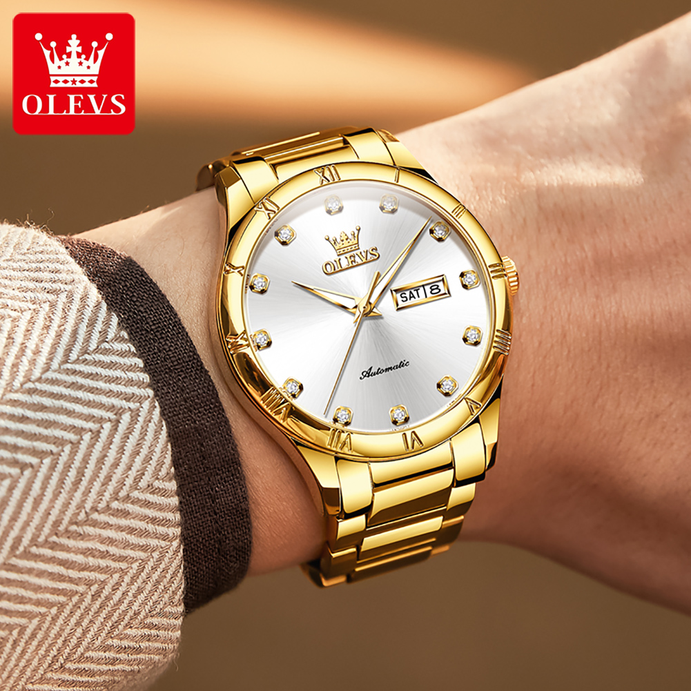 OLEVS Men's Watches Luxury Cas - Luxury Watch Men recension och pris