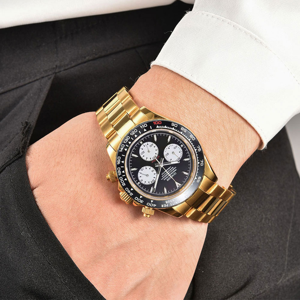 39mm gold custom men's watch V - Luxury Watch Gold recension och pris