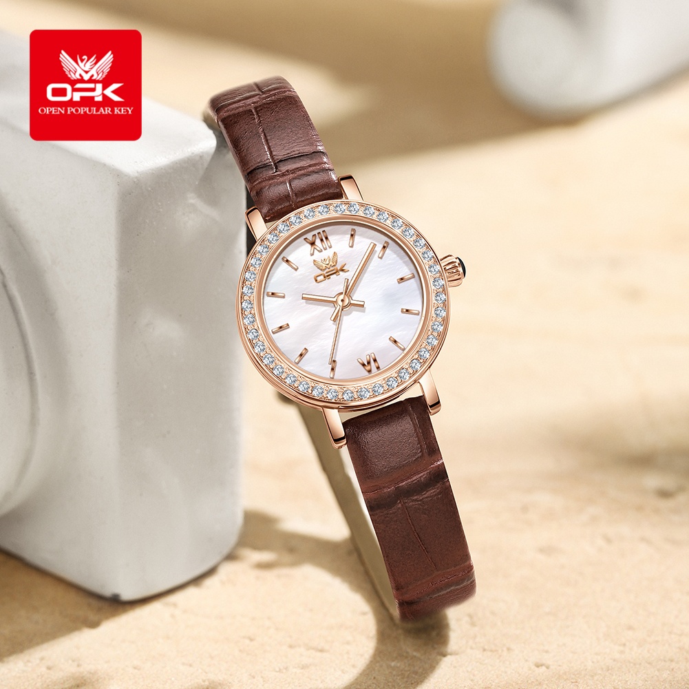 OPK 6063 Light Luxury Watch Wo - Luxury Watch With Leather Strap recension och pris