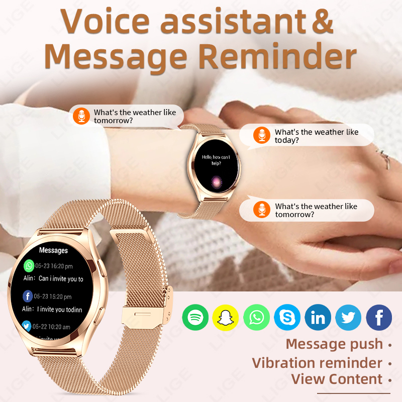 LIGE Luxury Smart Watch For Wo - Luxury Watch On Wrist recension och pris