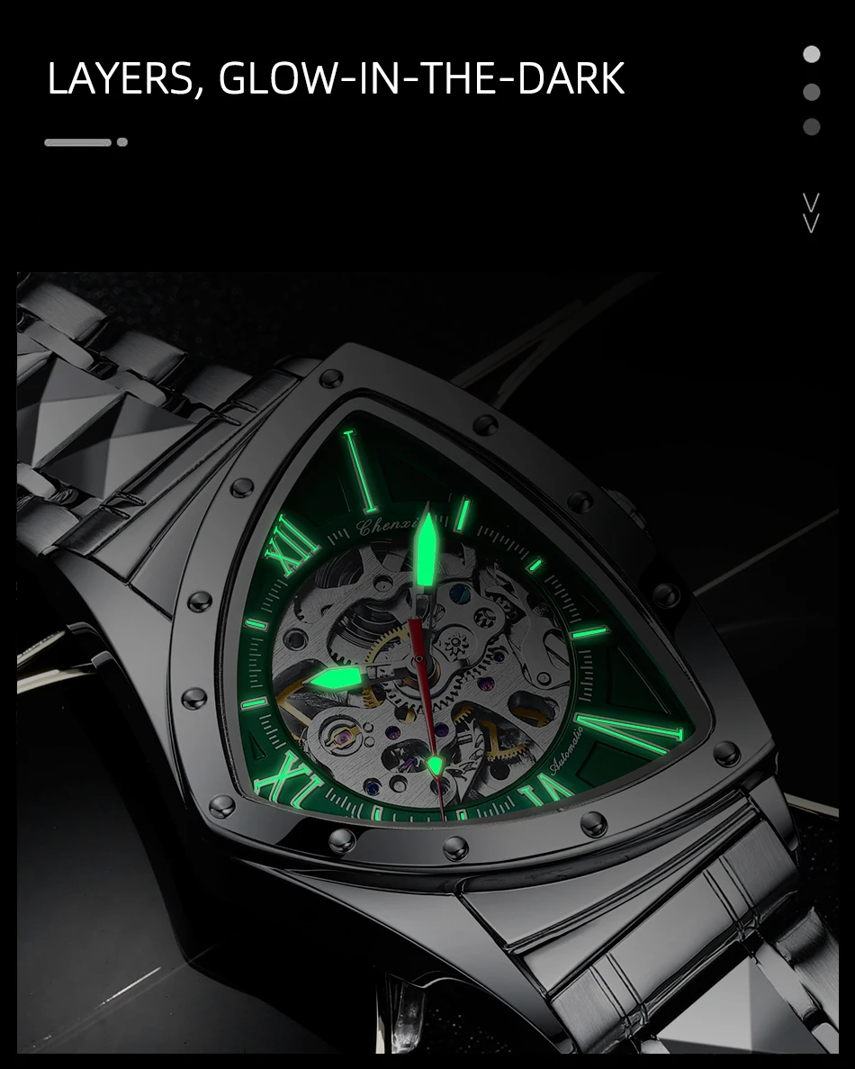 CHENXI Designer Luxury Fashion - Watch Triangle Luxury recension och pris