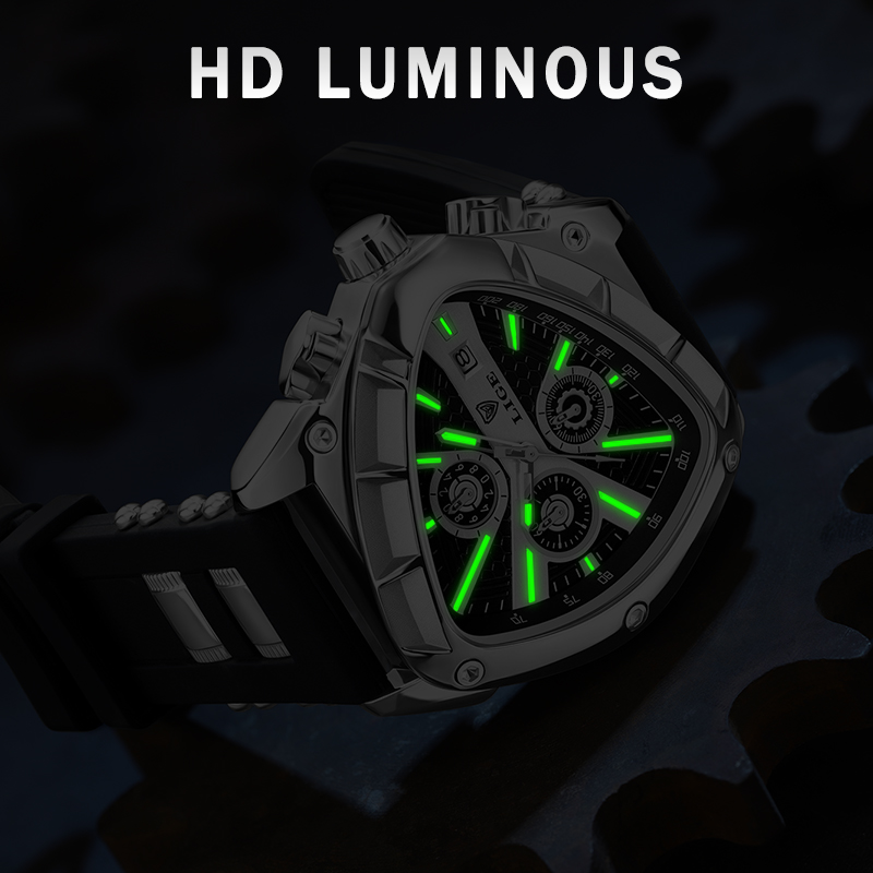 LIGE Fashion Men's Watch Luxur - Watch Triangle Luxury recension och pris