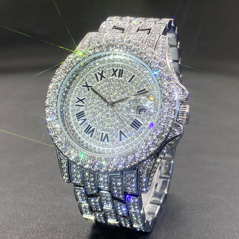 Big Gold Silver Black Wristwat - Luxury Watch Gold recension och pris