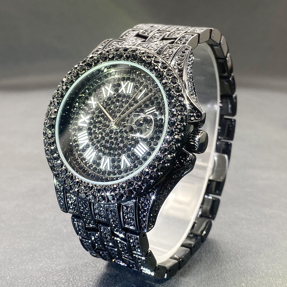 Big Gold Silver Black Wristwat - Luxury Watch Gold recension och pris
