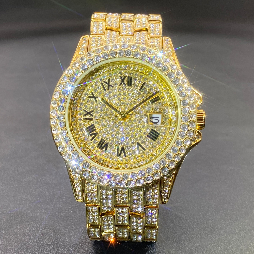 Big Gold Silver Black Wristwat - Luxury Watch Gold recension och pris