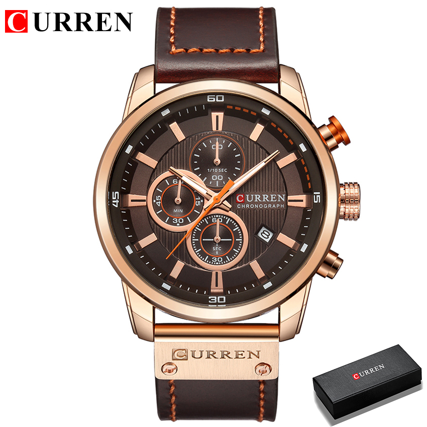 CURREN Brand Watch Men Leather - Luxury Watch Cartier recension och pris