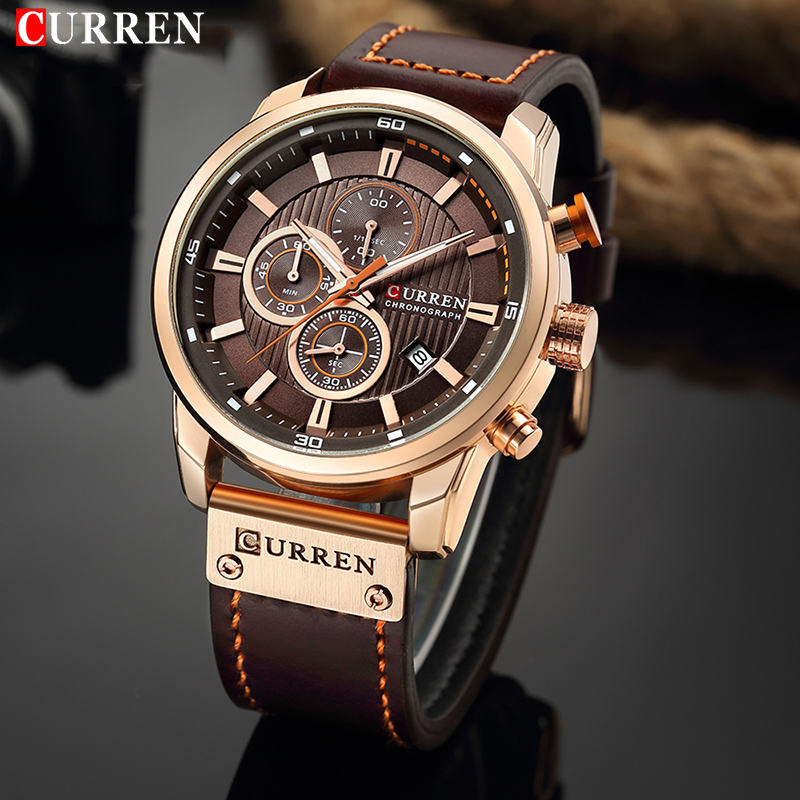 CURREN Brand Watch Men Leather - Luxury Watch Cartier recension och pris