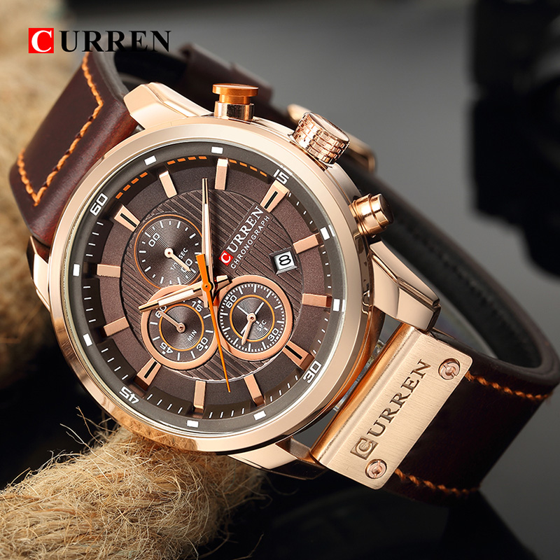 CURREN Brand Watch Men Leather - Luxury Watch Cartier recension och pris